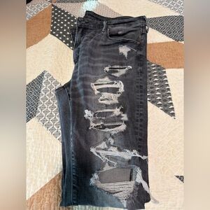American Eagle Distressed Black Jeans